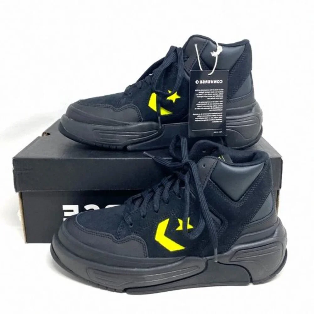 Converse Weapon CX Shoes Women Size Mid Top Black A03230C Sneakers Suede Leather